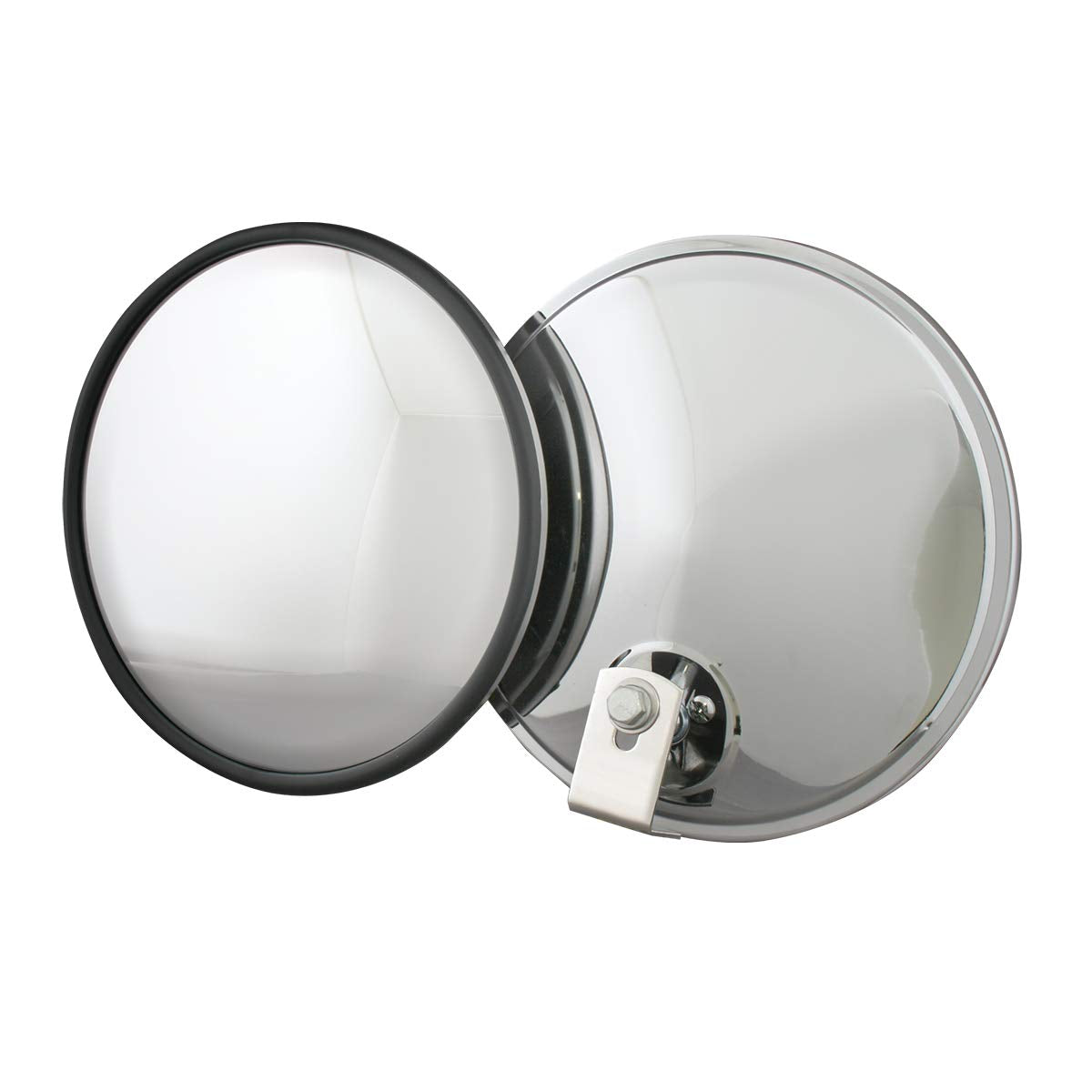 Gg Grand General 33341 Stainless Steel 7    Convex Blind Spot Mirror For Trucks, Buses, Utility Vehicles And More - Offset Mount