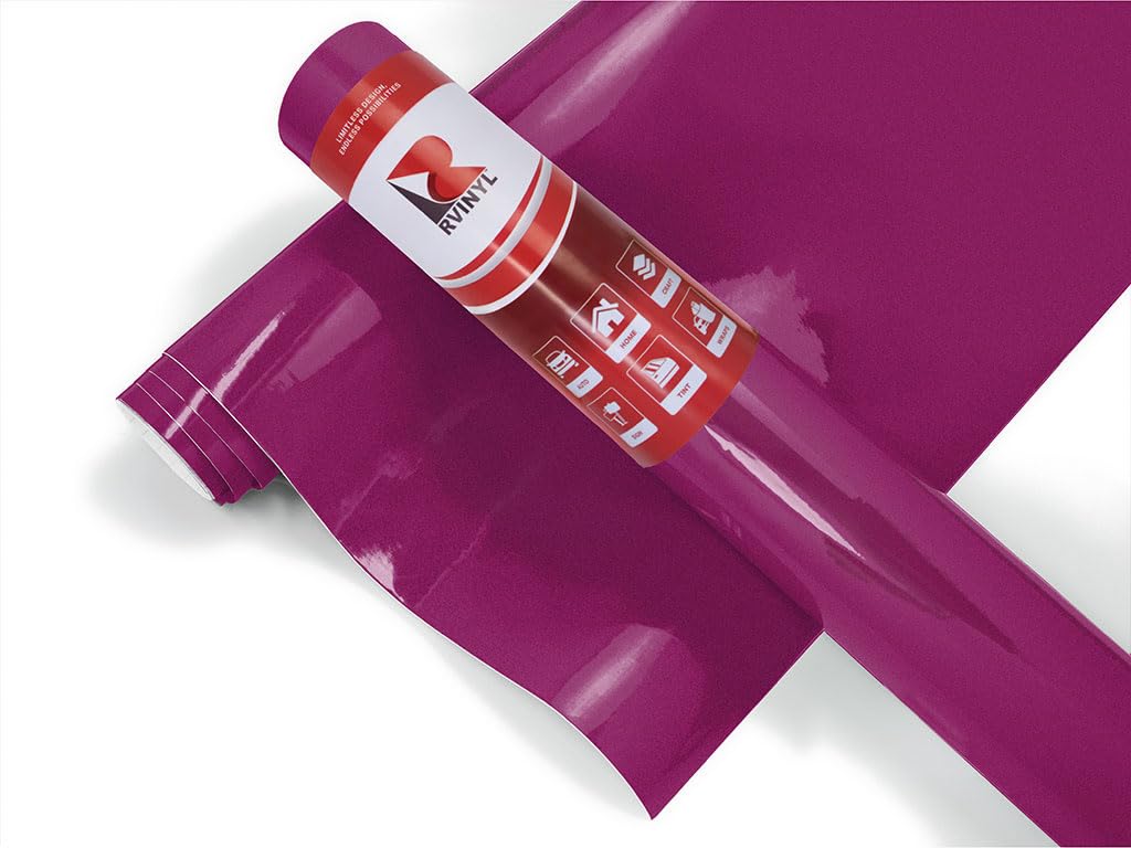 3M 1080 Series G348 Gloss Fierce Fuchsia - 5Ft X 1Ft - 5Sq Ft - Dual Cast Thick Vinyl Car Wrapping Film - Vehicle Sheet Roll