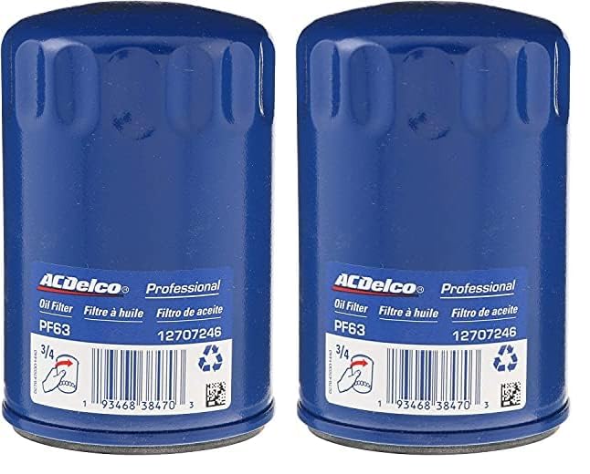 Acdelco Pf63 Professional Engine Oil Filter (Pack Of 2)