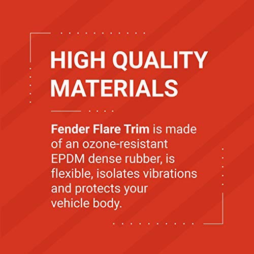 TRIM-LOK Fender Flare Edge Trim - EPDM Rubber, 30ft, Black, Model X1663BT-30, 3M Automotive-Grade Tape Adhesive
