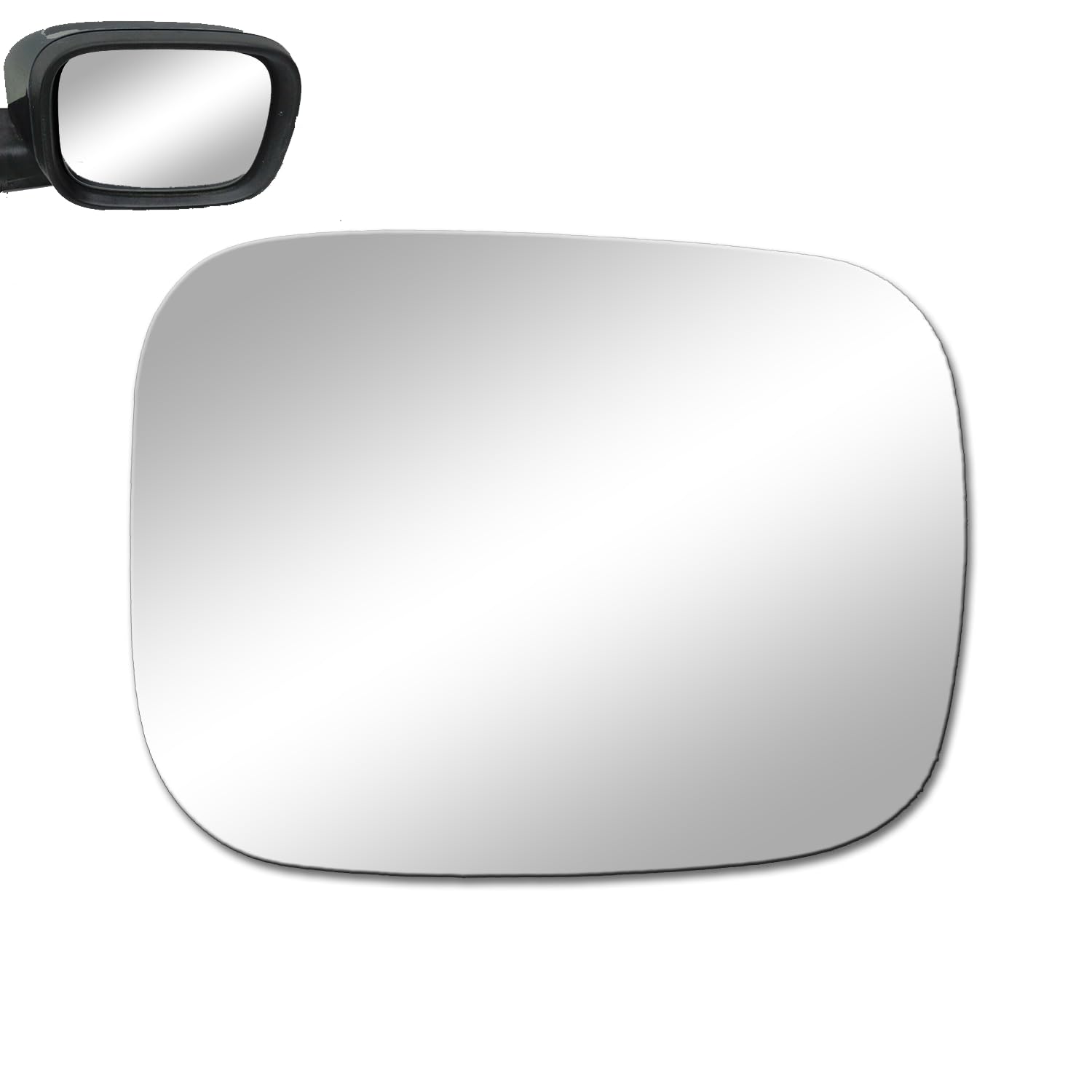 BOOLEE Mirror Glass Convex Passenger Side Replacement fit for volvo | V70 XC70 2007 2008 2009 2010 XC90 2007-2014