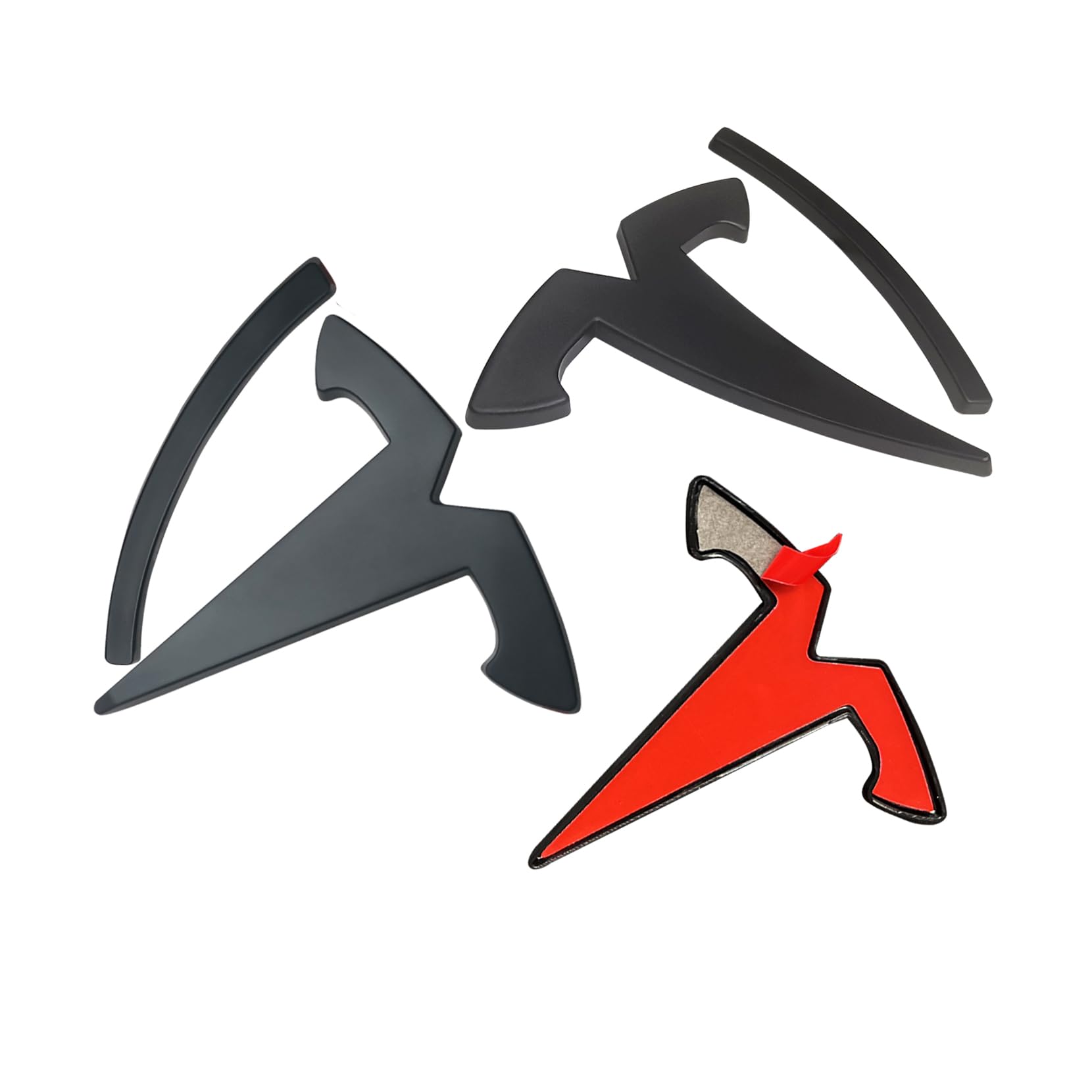 YHCDSEA for Model Y Emblem Badge Sticker Cover, fit for Tesla Model Y Logo Decals Accessories (Matte Black)