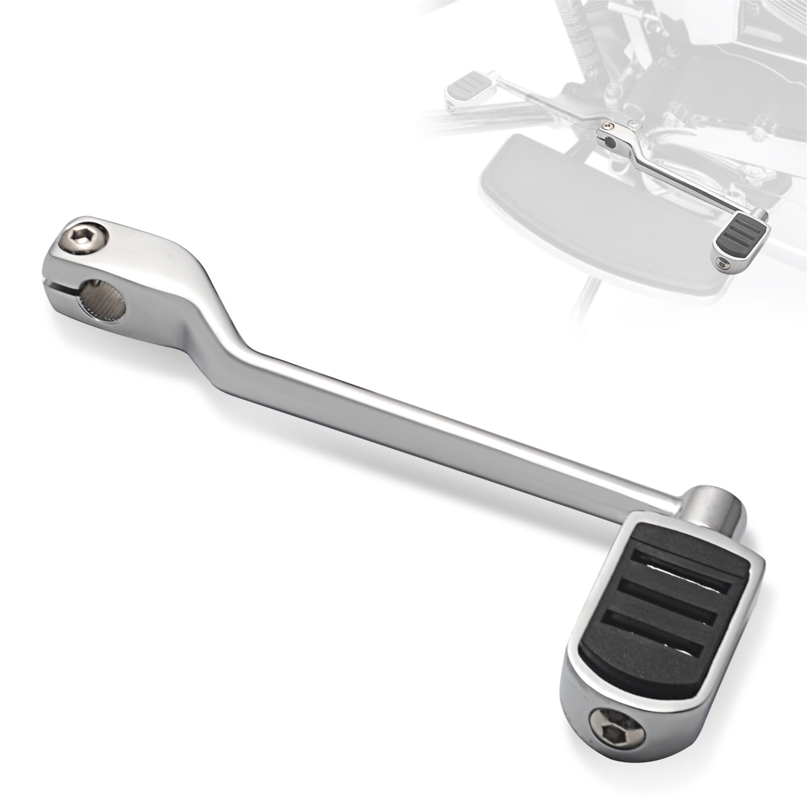 FOVPLUE Heel Shifter Lever w/Shift peg, Rear Shifter Peg for Harley 1986-2017 FL Softail, 1988-Later Touring CVO Road Glide Stre