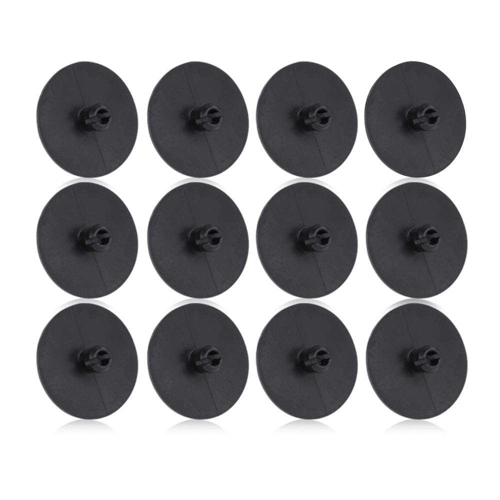 PIT66 2 Leaf Spring End Tip Pad Anti Squeak Insert Cushion Plastic Silencer 12 Pcs Round 2 Inch