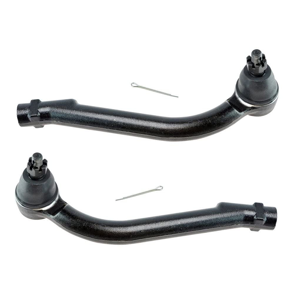 TRQ Front Outer Tie Rod Set Compatible with 2007-2010 Hyundai Elantra 2010-2013 Kia Forte 2010-2016 Forte Koup