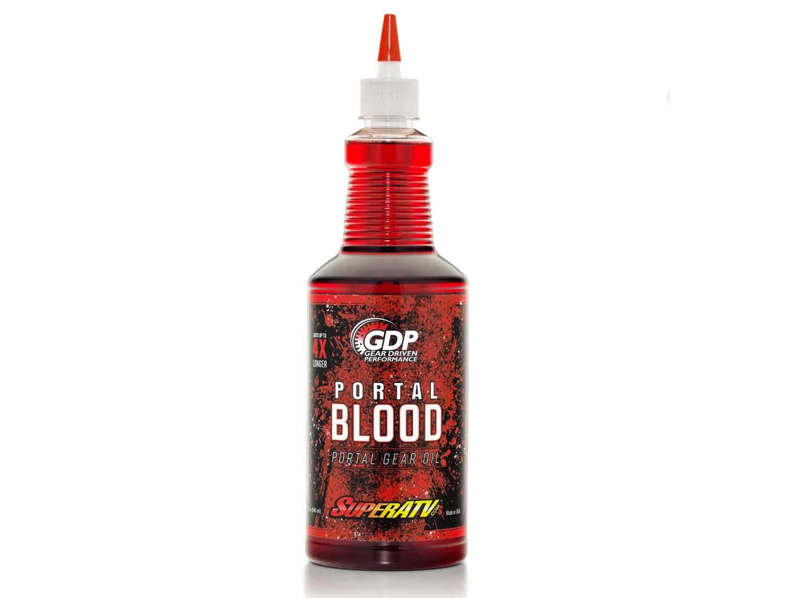 SuperATV Portal Blood | High Performance Portal Gear Oil | Designed for UTV/ATV Portal Gear Lifts | Lasts up to 4 Times Longer T