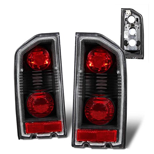 SPPC Black Euro Tail Lights Assembly Set For Suzuki Vitara - (Pair) Driver Left and Passenger Right Side Replacement