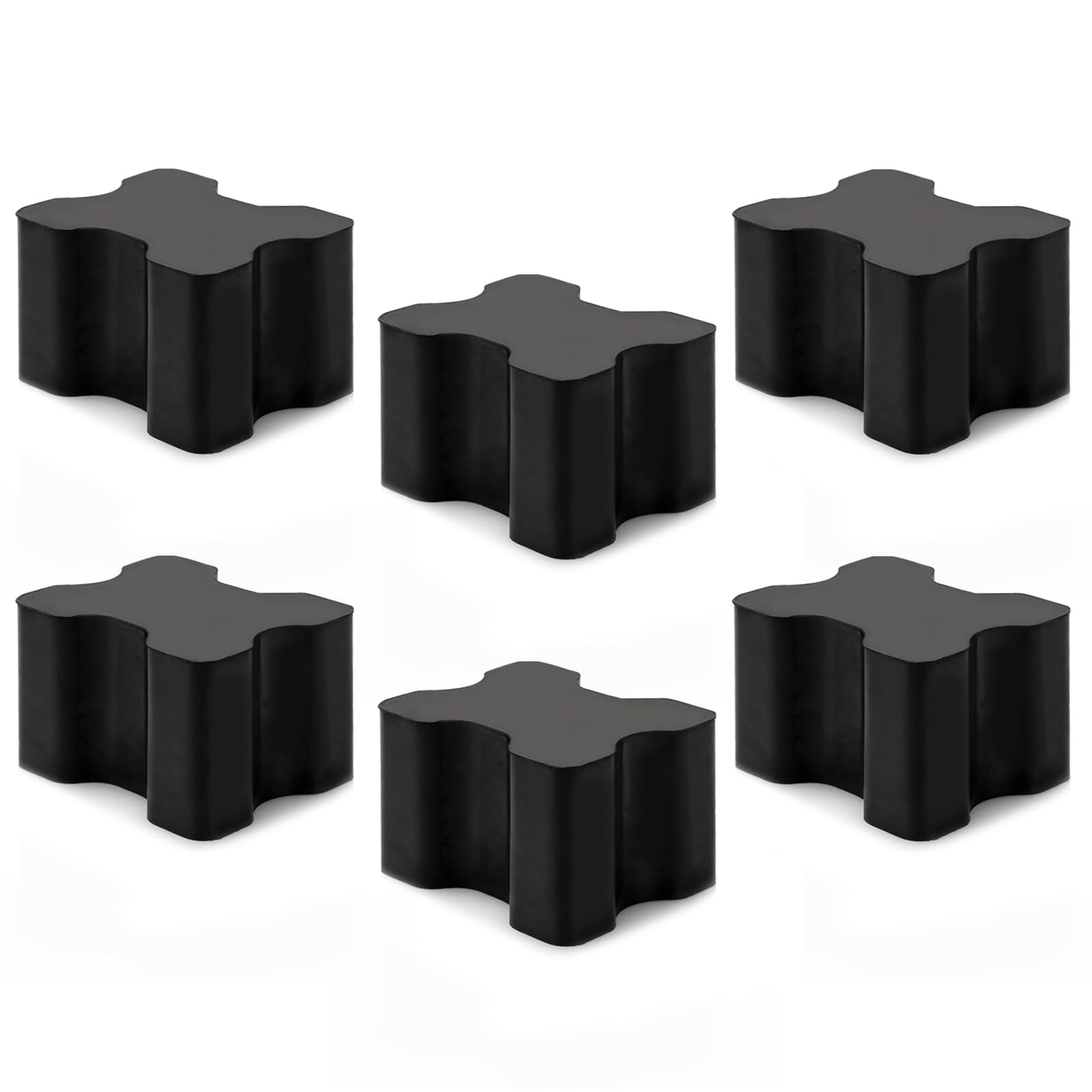 Rubber Coil Spring Spacer Booster - Heavy Duty Coil Spring Spacers For Car, 1' To 1.5' Coil Spring Lift Spacers - 6 Pack