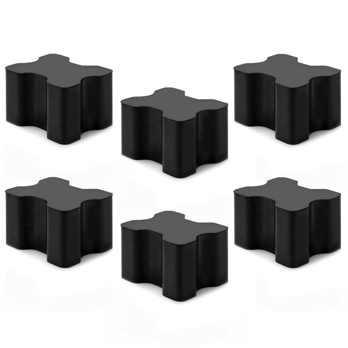 Rubber Coil Spring Spacer Booster - Heavy Duty Coil Spring Spacers For Car, 1' To 1.5' Coil Spring Lift Spacers - 6 Pack