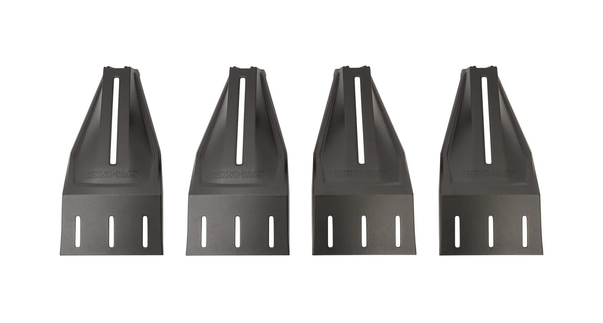 Rhino Rack Reconn-Deck Towers X4, 11' Tall, Make Space In Your Truck Bed, Works With Reconn-Deck Bars, Pioneer Platform, Vortex Bars, High Strength Aluminum, Black (Rdt4)