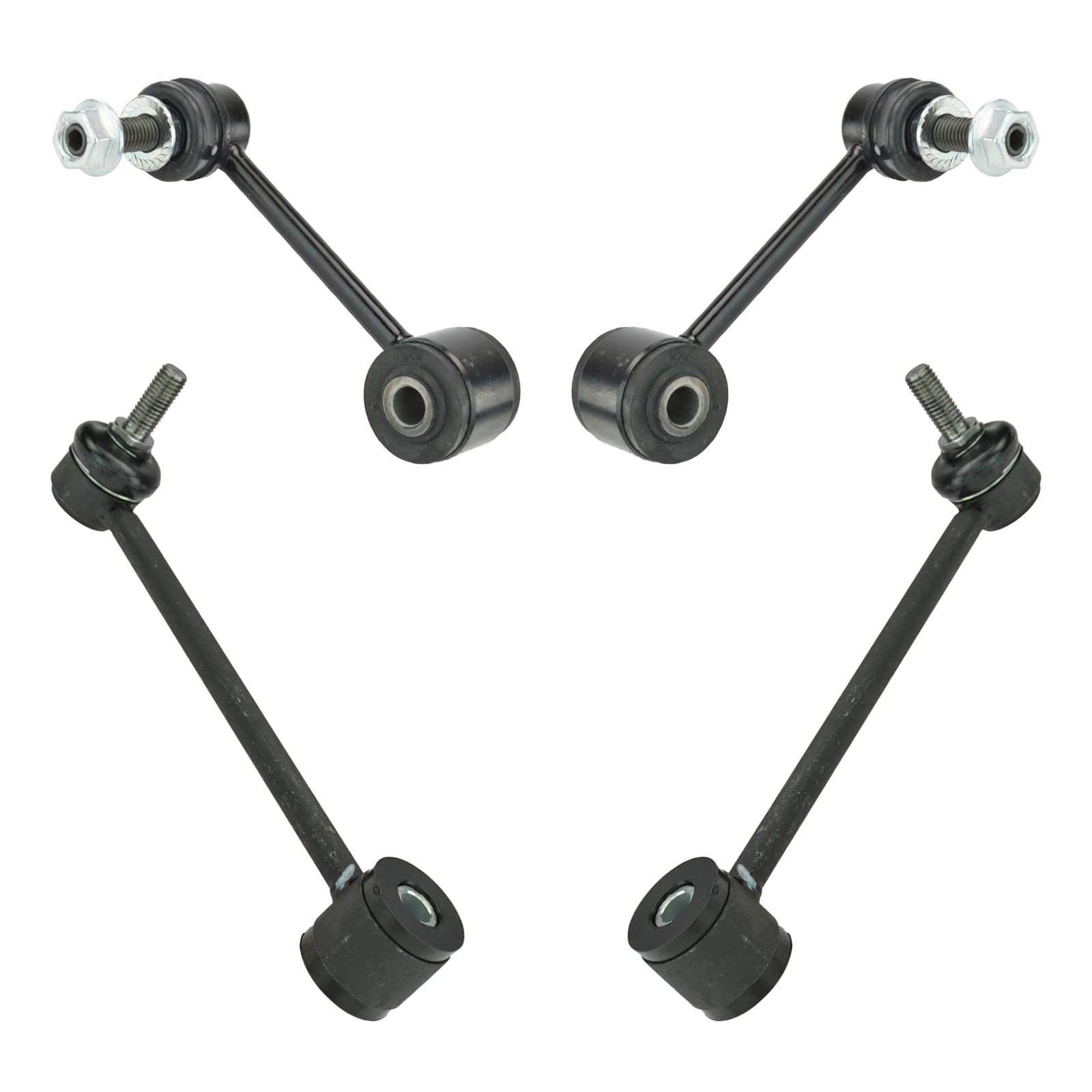 Trq Front & Rear Sway Bar Stabilizer Link Set Compatible With 2007-2017 Jeep Wrangler 2018 Wrangler Jk