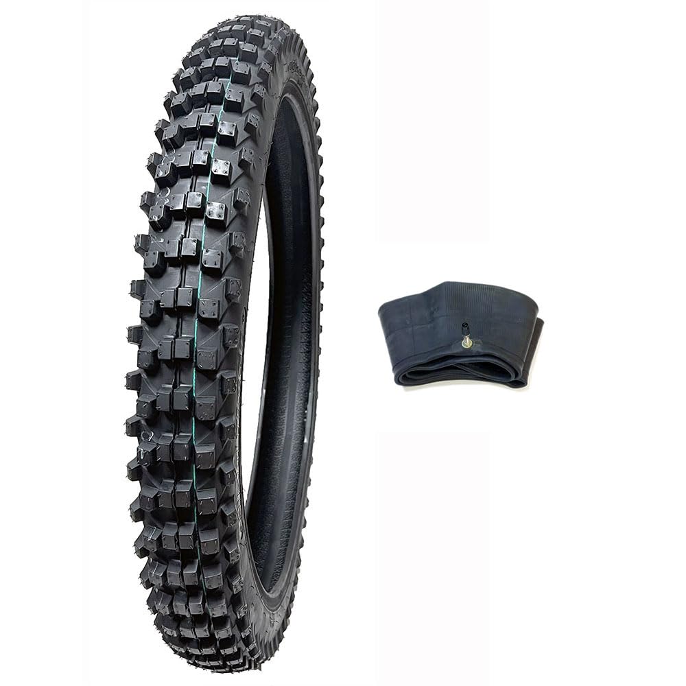 MMG Combo Dirt Bike Tire Size 80/100-21, Includes Inner Tube Size 80/100-21 TR4 Valve Stem