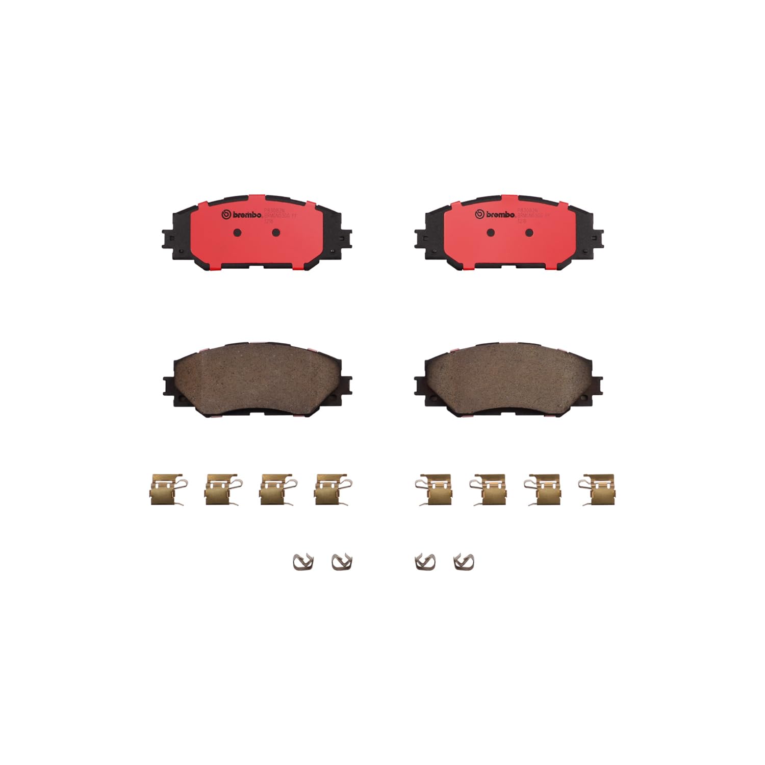 Brembo P83082N Premium Ceramic Front Disc Brake Pad Set Subaru/Toyota/Toyota (Faw) Oe# 0446502220