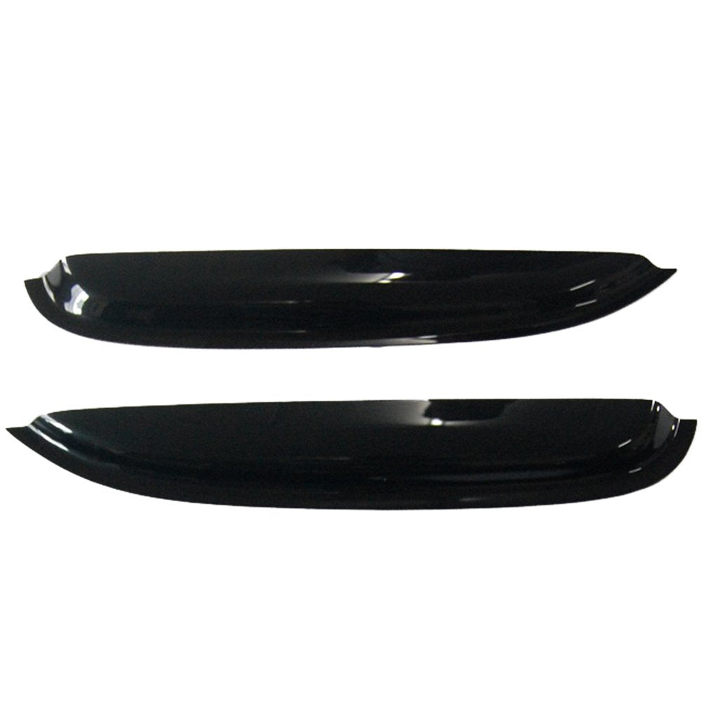 Ikon Motorsports Tape On External Window Visor, Compatible With 2008-2013 Silverado Sierra Extended Cab, Slim Style Acrylic Smok