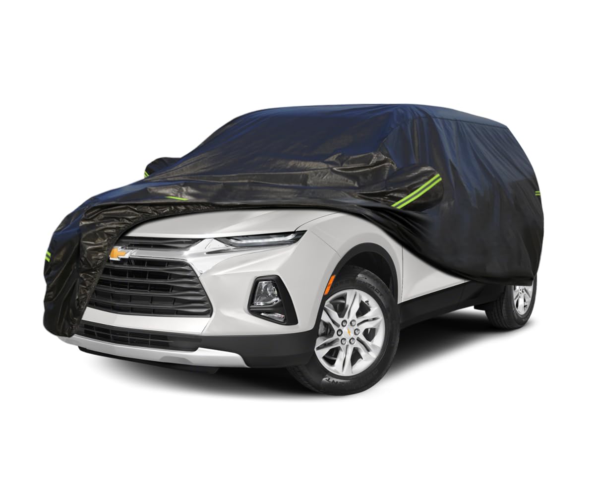 Koukou Waterproof Suv Car Cover Suitable For Chevy Blazer From 1982 To 2025, 7 Layers Windproof All Weather Waterproof Outdoor C