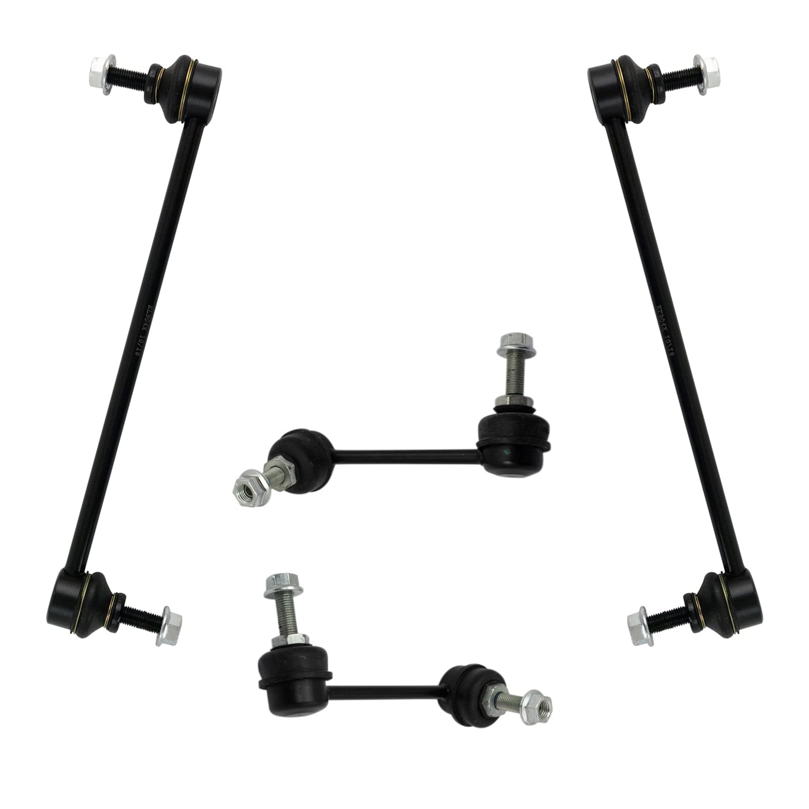 Trq Front & Rear Sway Bar Stabilizer Link Set Compatible With 2013-2016 Dodge Dart