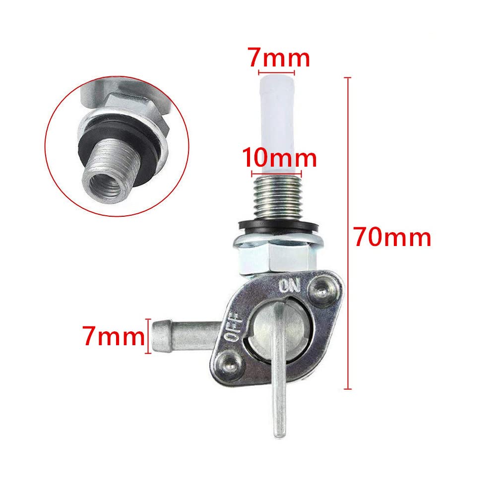 Earlyred 50cc 70cc 110cc 125cc Gas Fuel Tank Switch Petcock Valve Compatible with Generator Champion Dirt Bike ATV Chinese 28-17