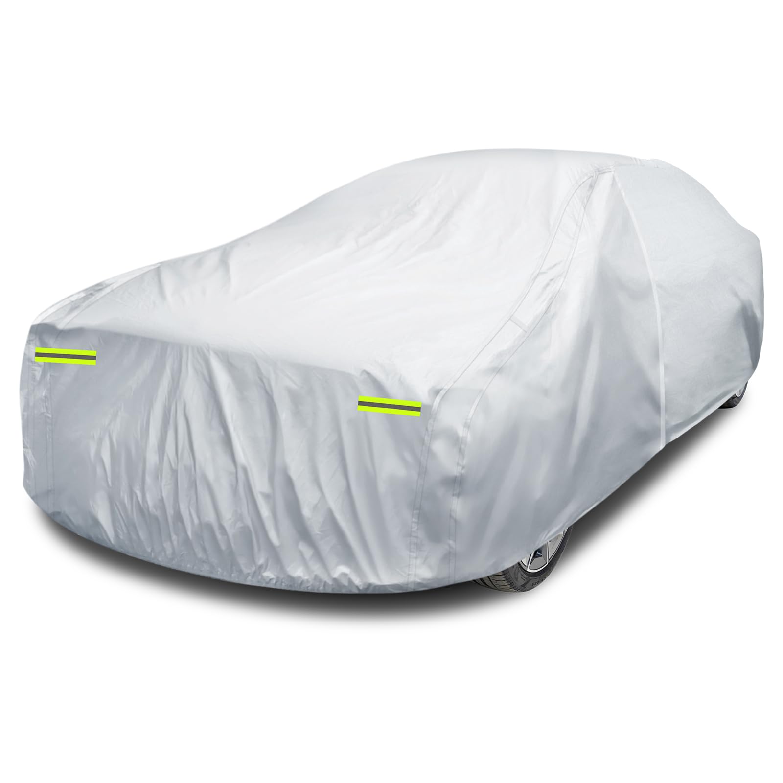 6 Layers Car Cover Waterproof All Weather For Automobiles, Size A4 Universal Fit For Dodge Charger, Lincoln Mkz, Rain Sun Hail P