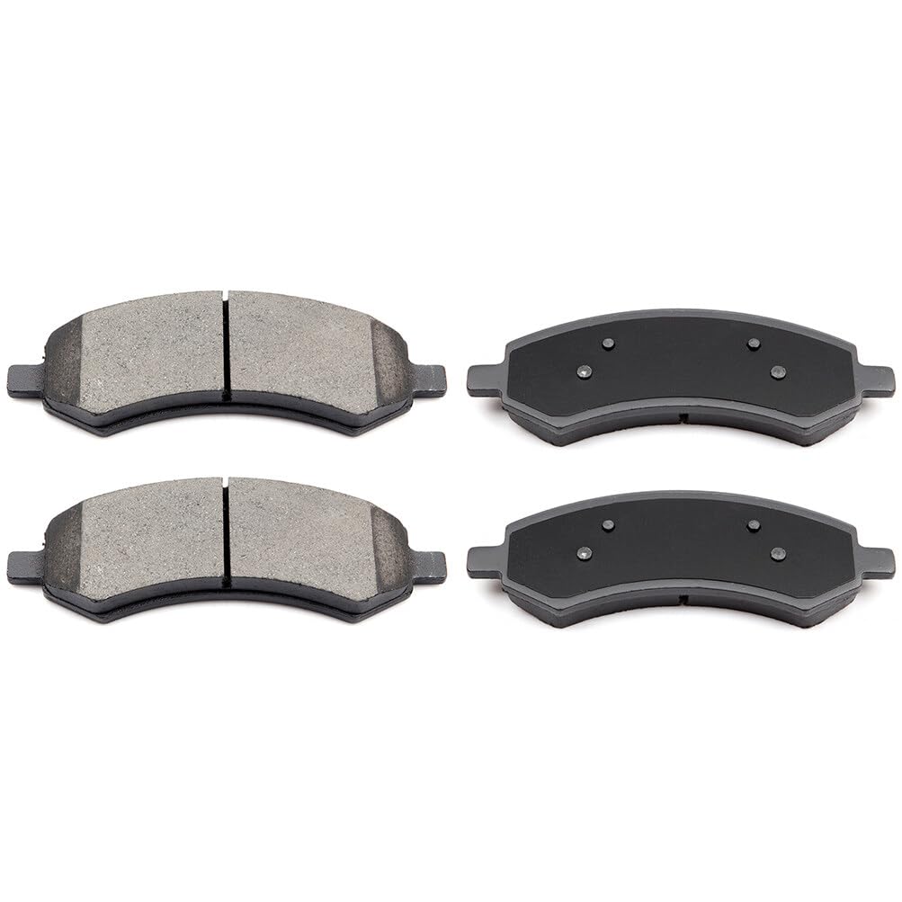 Cciyu D1084 Front Ceramic Disc Brake Pads Kit For Chrysler Aspen For Dodge Dakota Durango Ram 1500 For Jeep Wrangler For Mitsubi
