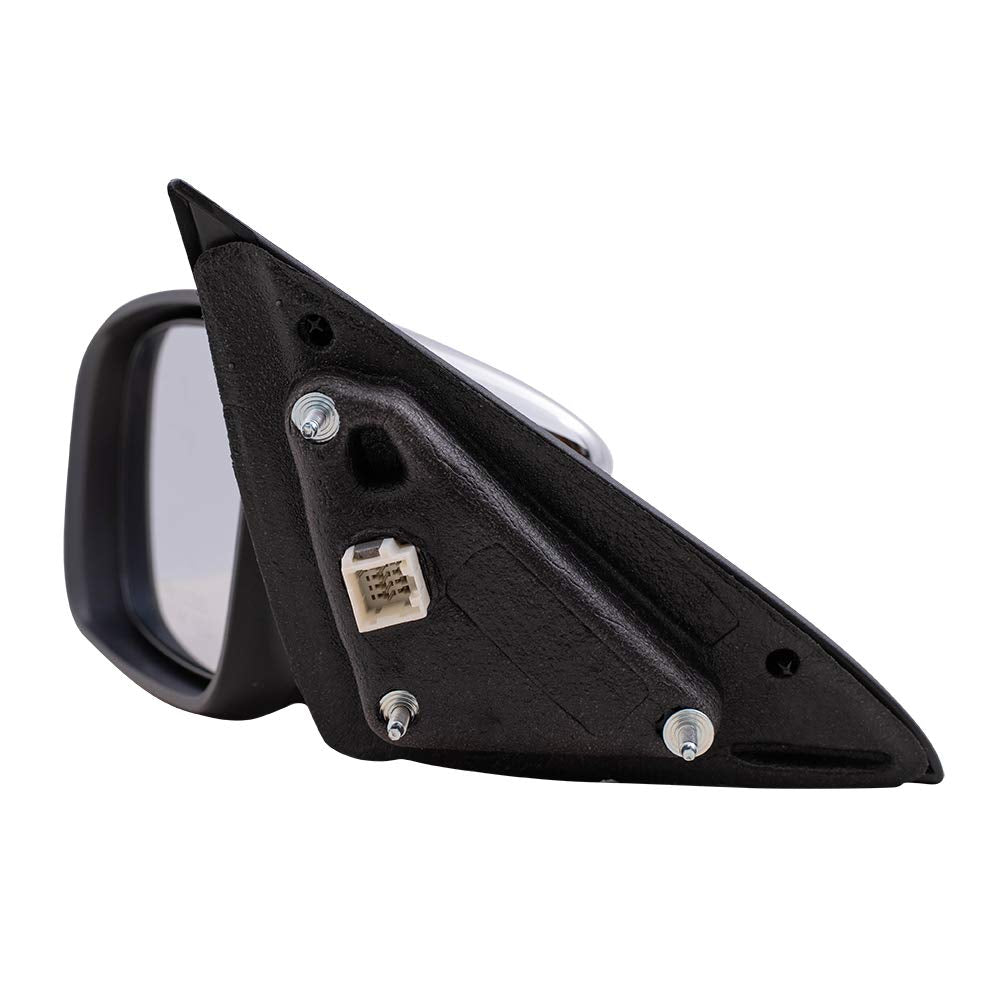 Replacement Drivers Power Side View Mirror Heated With Chrome Cover Compatible With 2011-2014 200 Sedan 68081541Ad