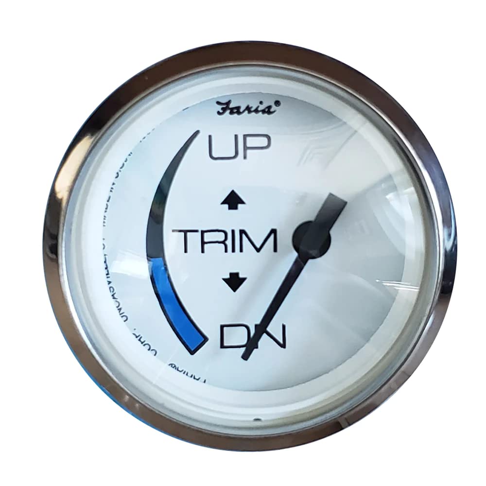 Faria 13889 Chesapeake Trim Gauge (Honda) - White Ss, 2''