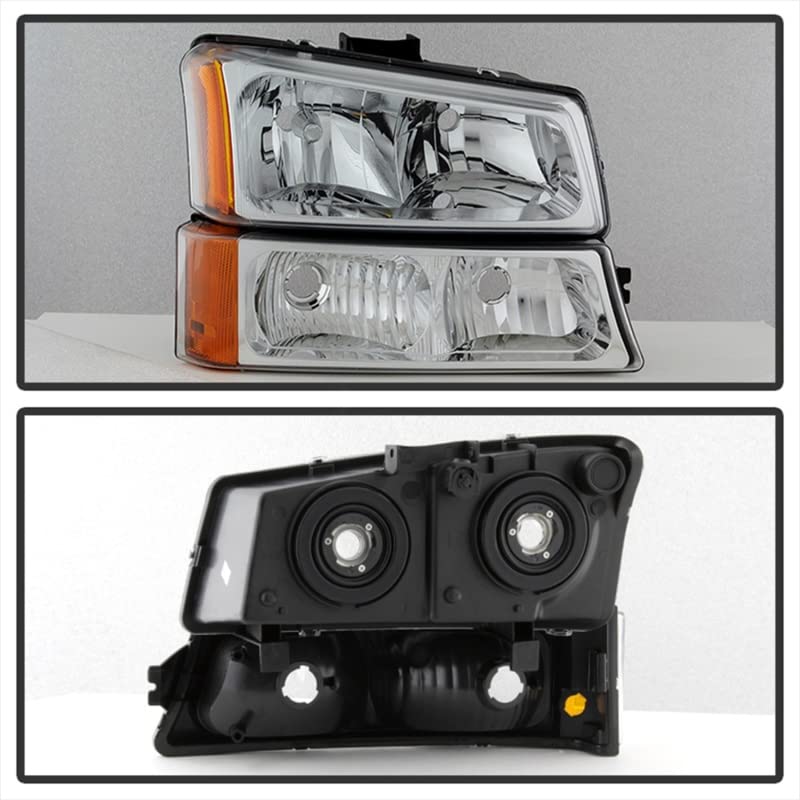 Xtune Hd-Jh-Csil03-Am-C-Set Chevy Silverado Headlight