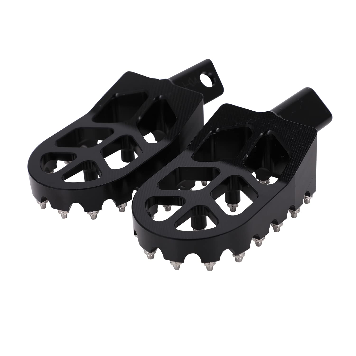 JFG RACING Motorcycle Footpegs CNC Metal Black for KLR 650 (1987-2018, 2021-2024)