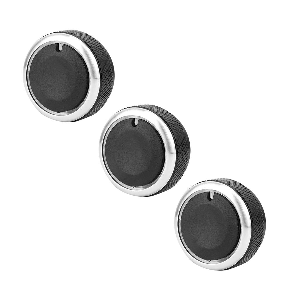 Car Switch Knob, 3Pcs Car Air Conditioning Heat Control A/C Switch Knob For Toyota Tacoma Vios 02-14