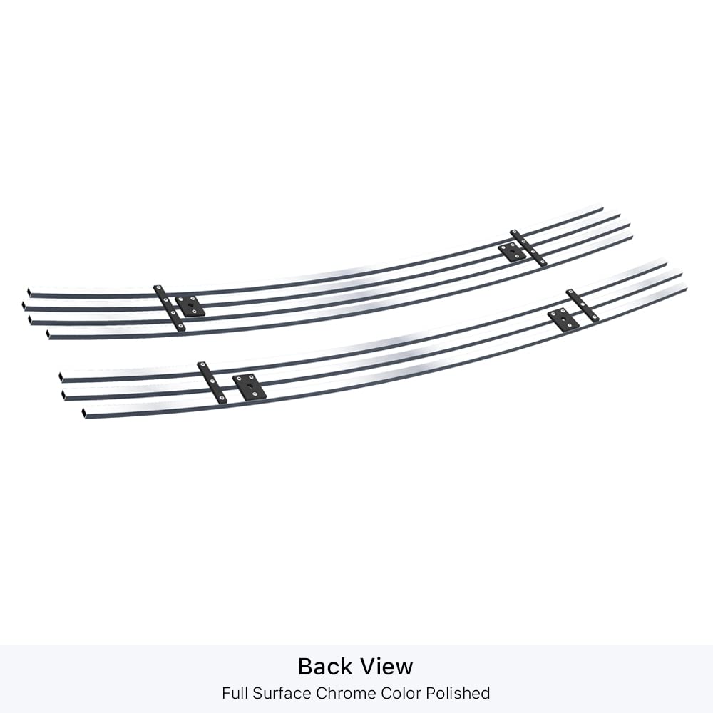 APS Compatible with Chevy Blazer 1998-2005 & S-10 Criss Cross 98-04 Main Stainless Steel Polished Chrome 8X6 Billet Grille Grill