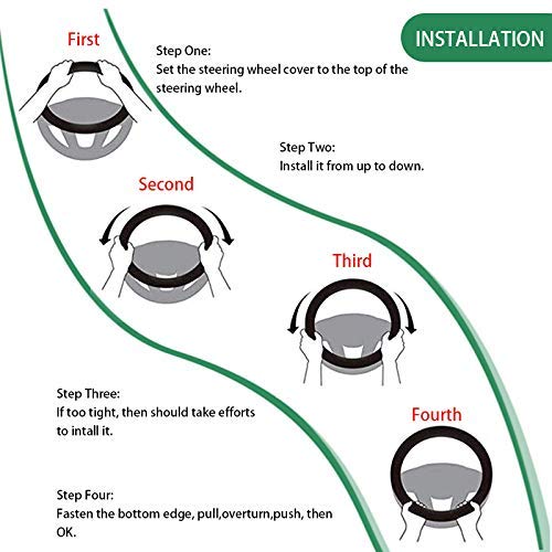 Universal 15Inch Ethnic Style Baja Blanket Steering Wheel Cover With Coarse Flax Cloth And Sweat Absorption Anti Slip Car Wrap (