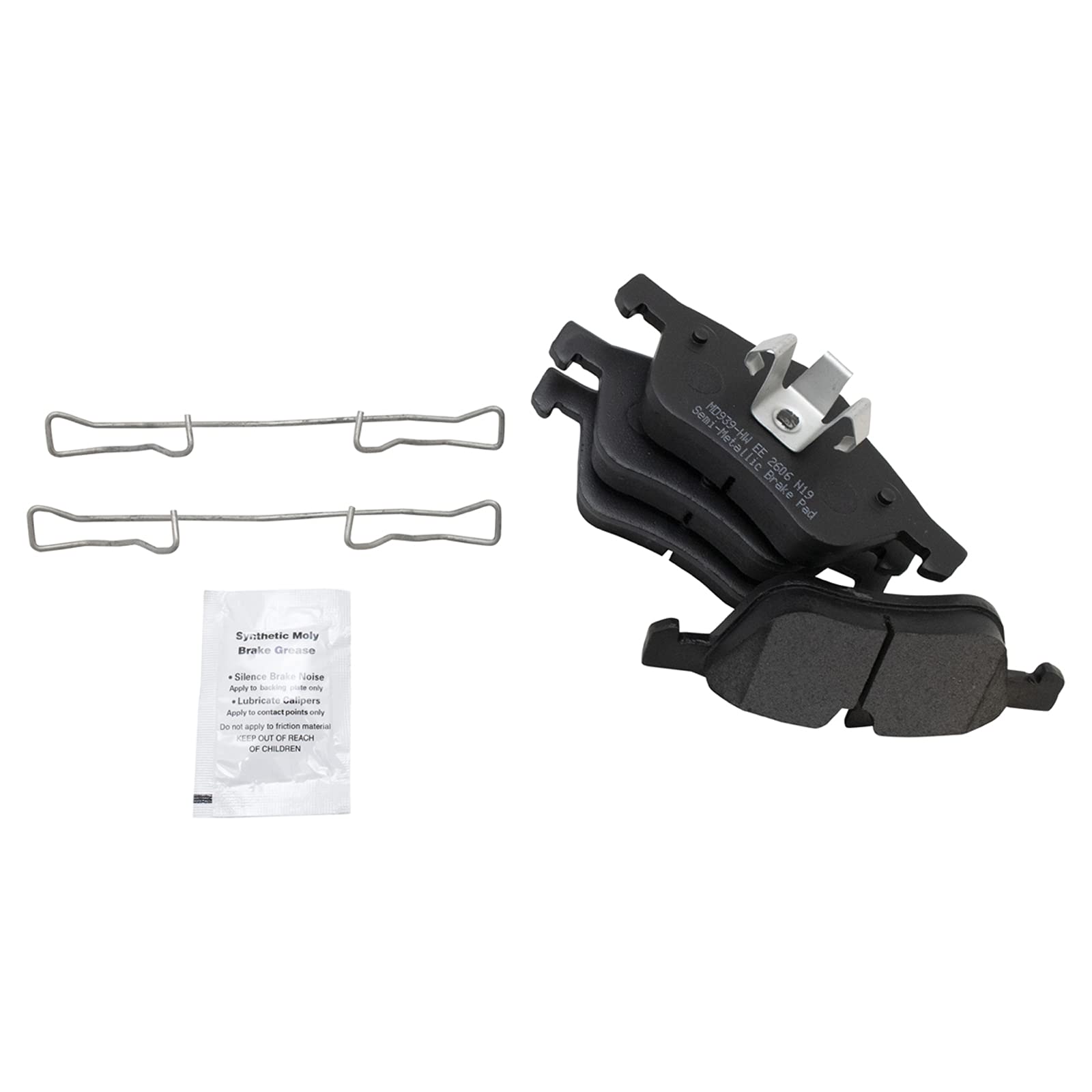 Trq Front Brake Pad & Rotor Kit Brake Pads Brake Rotor Semi-Metallic Compatible With 2002-2006 Mini Cooper