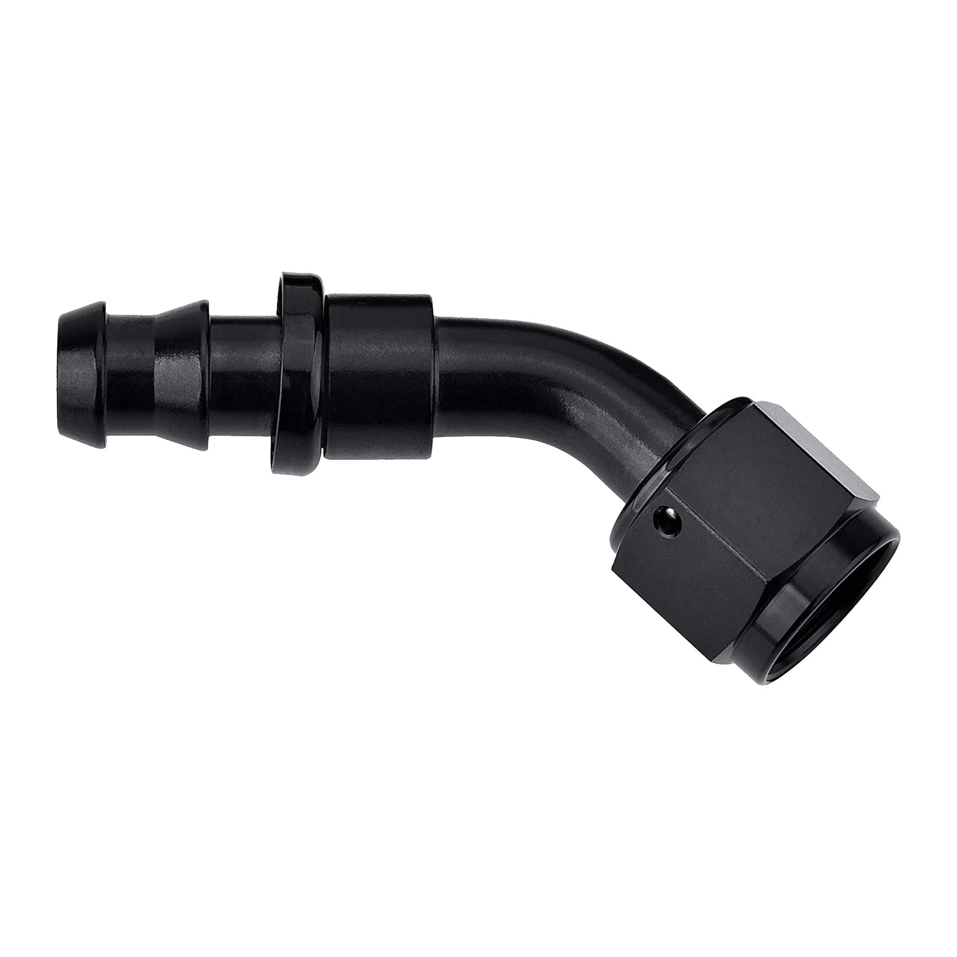 Evil Energy 12An 45 Degree Push Lock Hose Fitting End Black