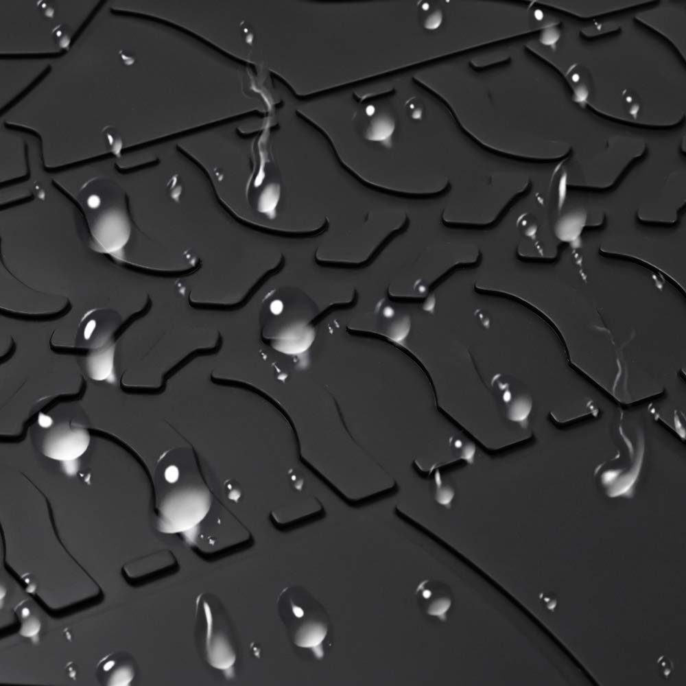 San Auto Cargo Liners Custom Fit For Jeep Wrangler Jk Unlimited Jku 4 Door Sahara Rubicon 2011 2012 2013 2014 2015 2016 2017 2018 Trunk Mats Full Black Rubber Without Subwoofer Heavy Duty Odorless