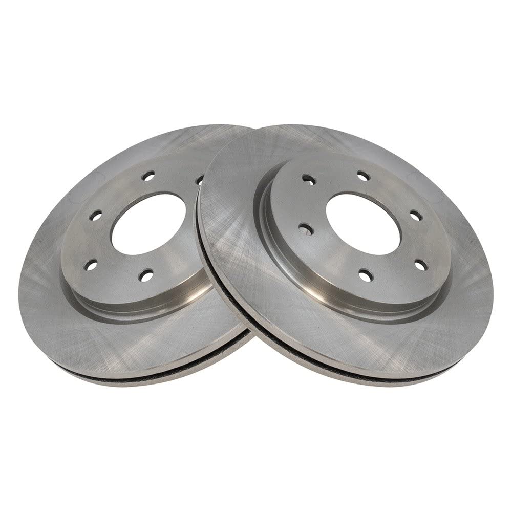 Trq Front Brake Rotors Set Vented Compatible With 2005-2006 Infiniti Qx56 Nissan Armada 2005-2007 Titan