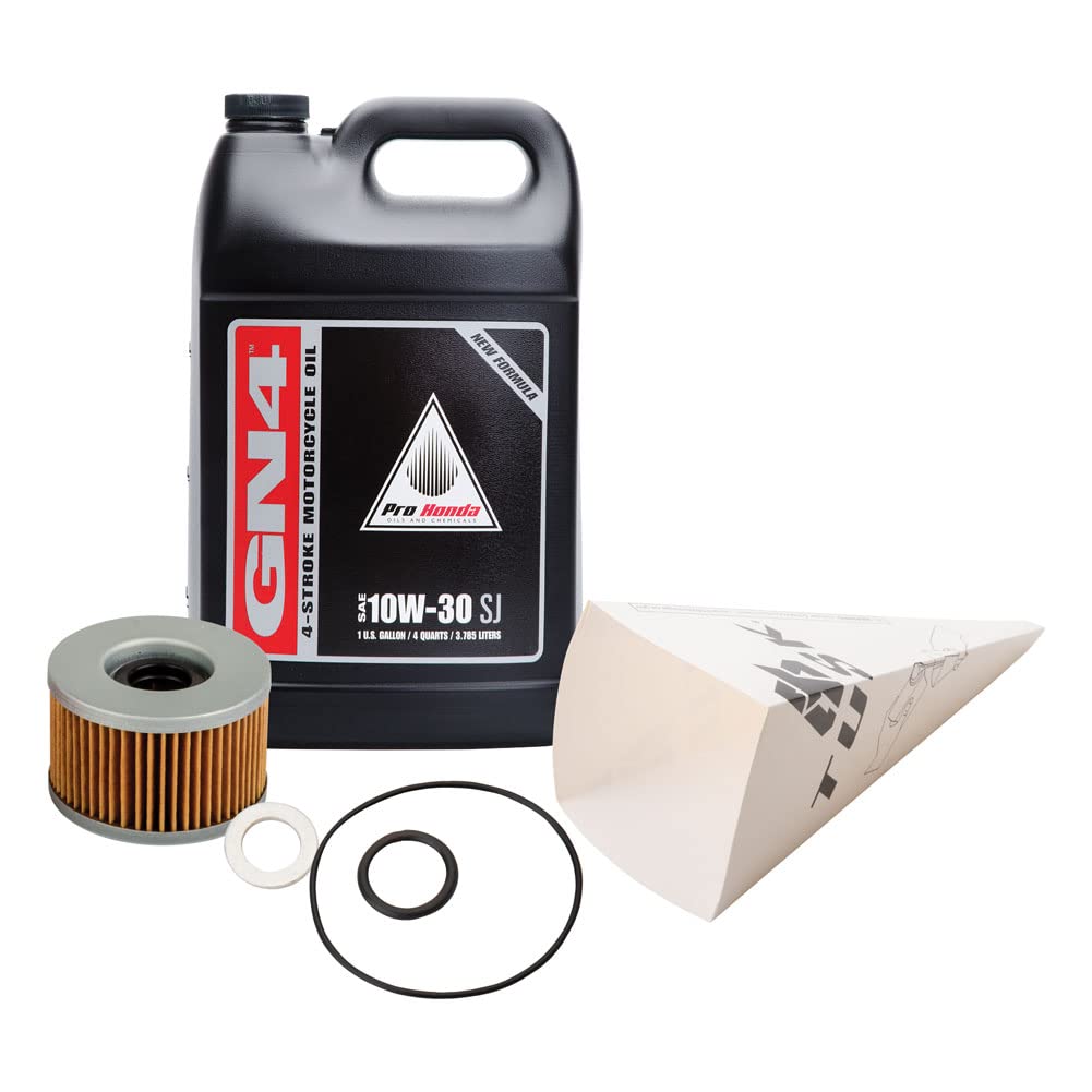 Tusk 4-Stroke Oil Change Kit Pro-Honda Gn4 10W-30 Compatible With Honda Pioneer 700 2014-2025