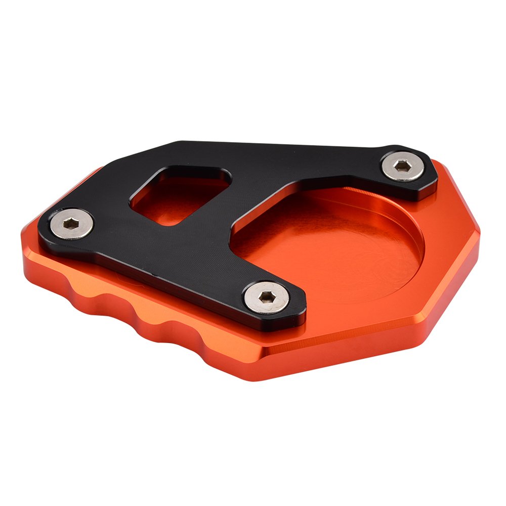 NICECNC Orange Kickstand Kick Side Stand Extension Plate Compatible with KTM 690 Enduro R/SMC R 2019-2021,1050/1090/1190/1290 Adventure 2014 2015 2016 2017 2018 2019 2020