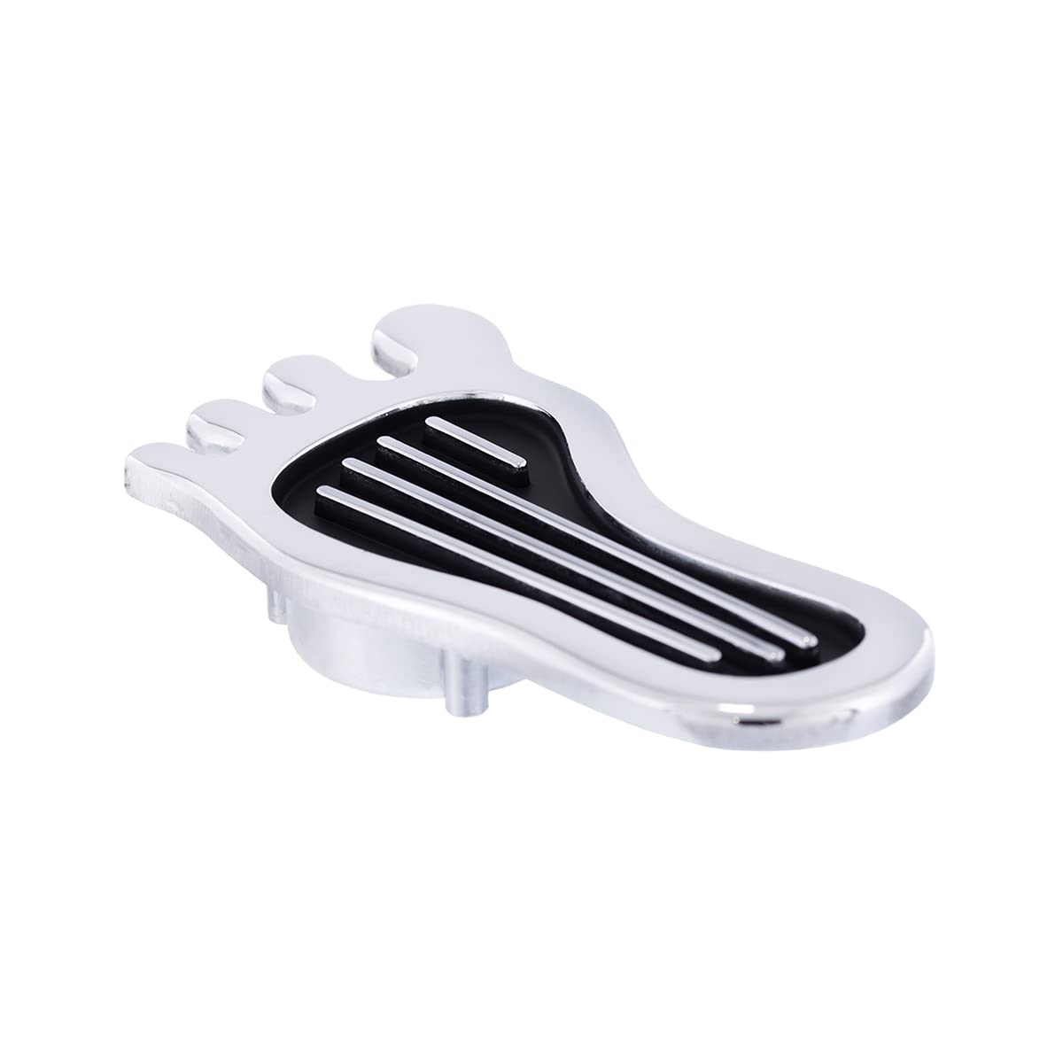 United Pacific S1021 All-Metal Chrome Barefoot Shape Dimmer Switch Cover, Heavy-Duty Switch Cover, Replace Existing Floor Dimmer