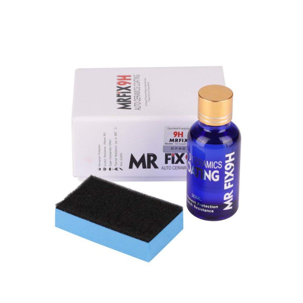 Malcm High Gloss Ceramic Car Coating Kit, Anti-Scratch Car Polish Exterior Care Paint Sealant 9H Hardness 30Ml (1Pcs)