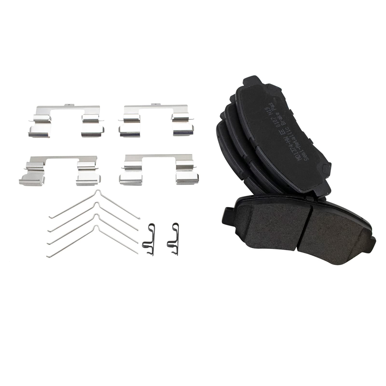 Trq Front Brake Pad & Rotor Kit Brake Pads Brake Rotor Semi-Metallic Compatible With 2009-2012 Nissan Sentra