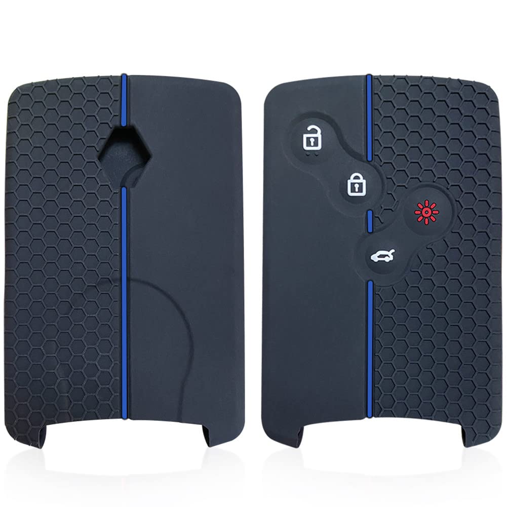 Otmik Silicone Car Key Cover Case Compatible With Renault Megane 3 Laguna Clio 4 Captur Durable Soft Key Shell