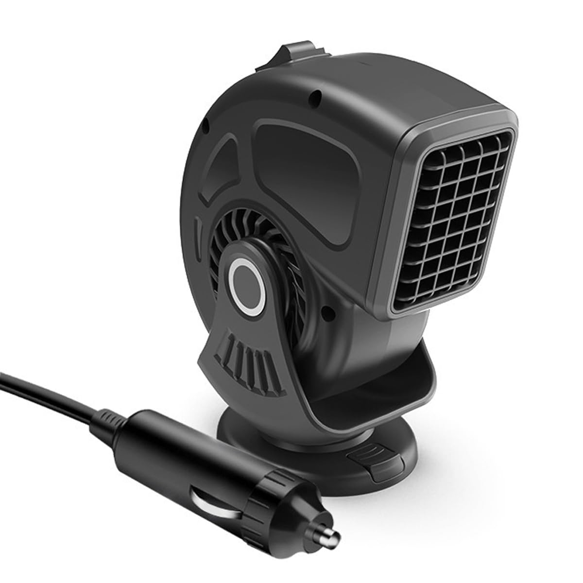 Wheelx Car Heater 12V 150W, Portable Fast Heating & Cooling 2-In-1 Mode Fan, Cigarette Lighter Plug, 360  Rotatable, Windscreen