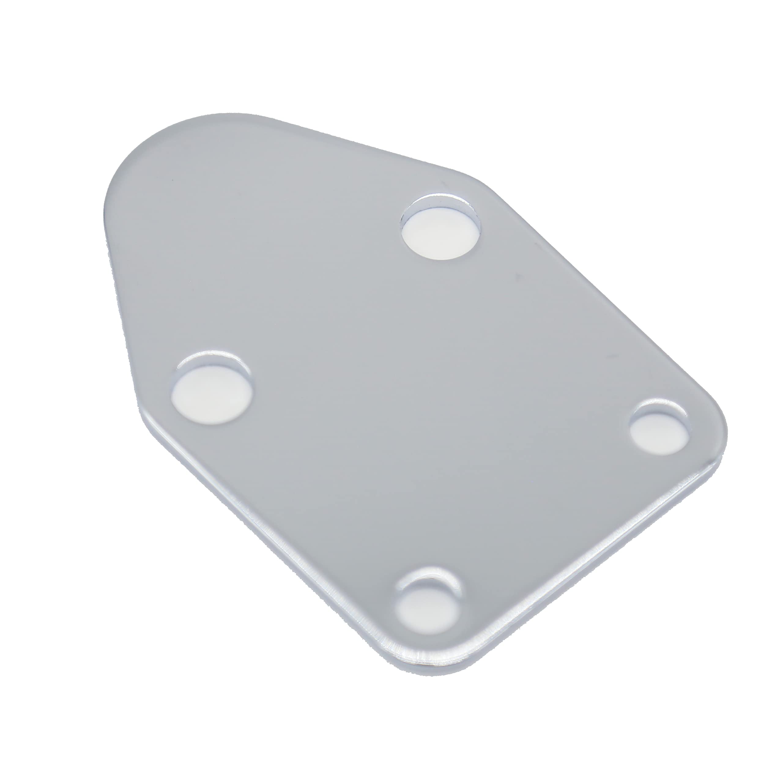 Mitasq Kauklibna Fuel Pump Plate, Chrome Fuel Pump Block Off Plate With Gasket For Sbc 283 327 305 350 383 400 Sb Engine