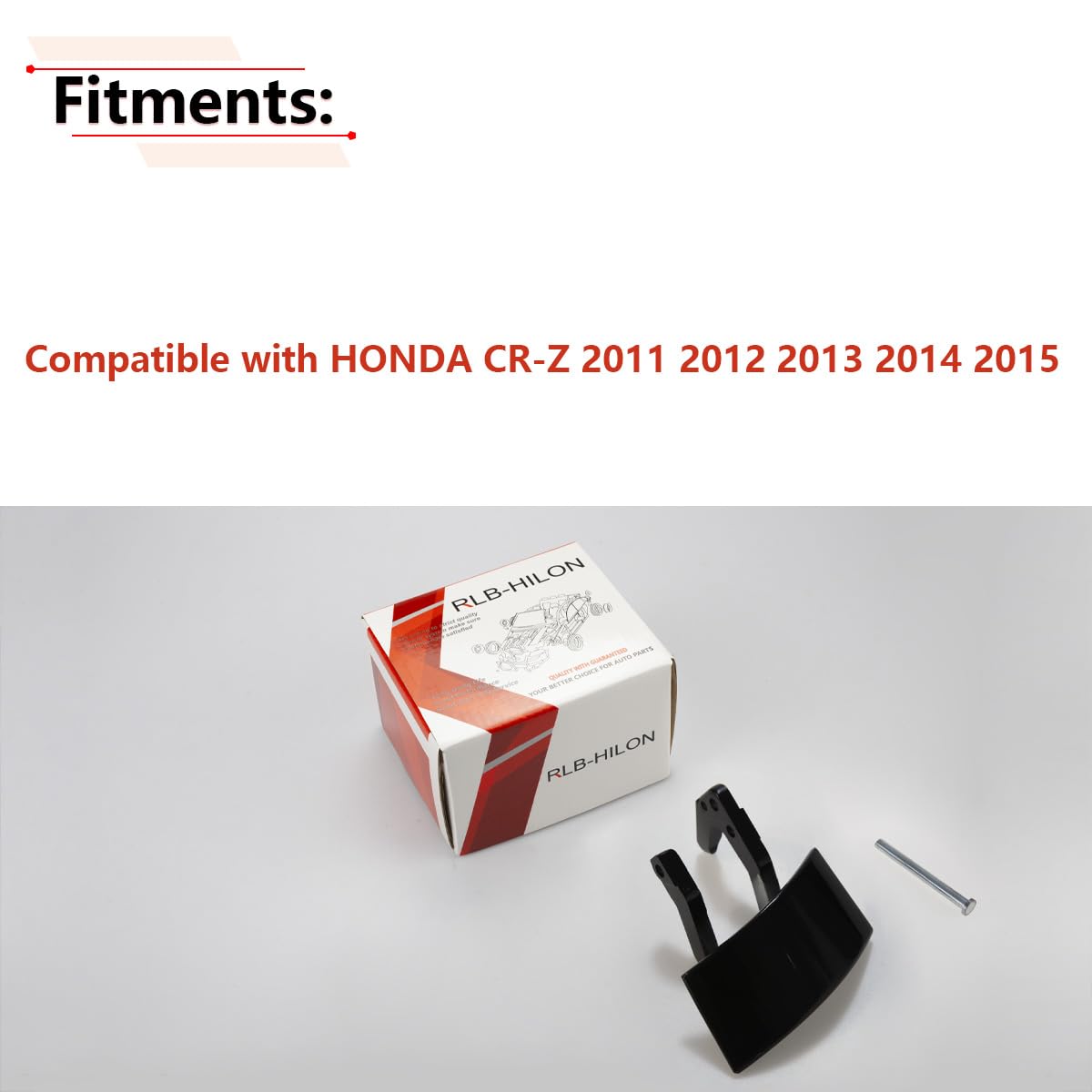 RLB-HILON Metal Right Door Handle Repair Kits Compatible with Honda CRZ CR-Z 2011 2012 2013 2014 2015 Year, Black Color
