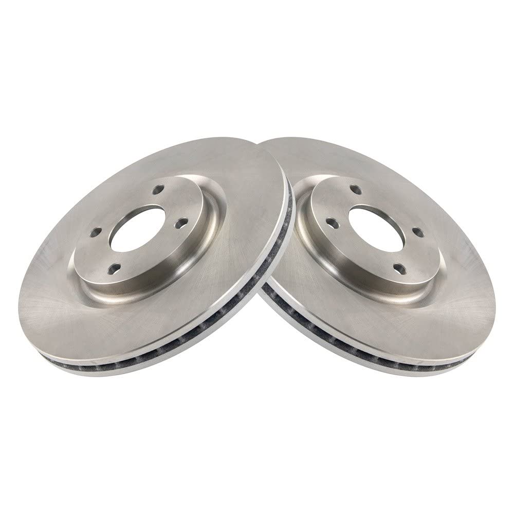 Trq Front Brake Rotors Set Vented Compatible With 2018-2022 Ford Ecosport