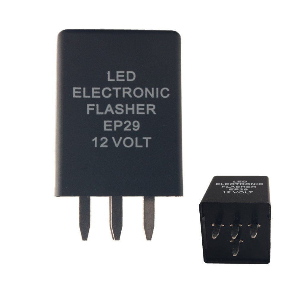 Dewhel Led Electronic Flasher Ep29 12 Volt 4-Pin Ep29N Relay Fix For Led Turn Signal Bulbs Hyper Flash Fix 1996-2005 Cadillac Chevrolet Gmc Oldsmobile