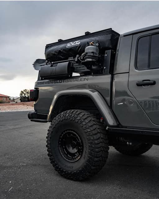 WaterPORT 3.8 Gallon Self-Pressurized Water Tank for Camping Showers, Bumper Mount or Bed Mount Vehicle Water Storage for Trucks