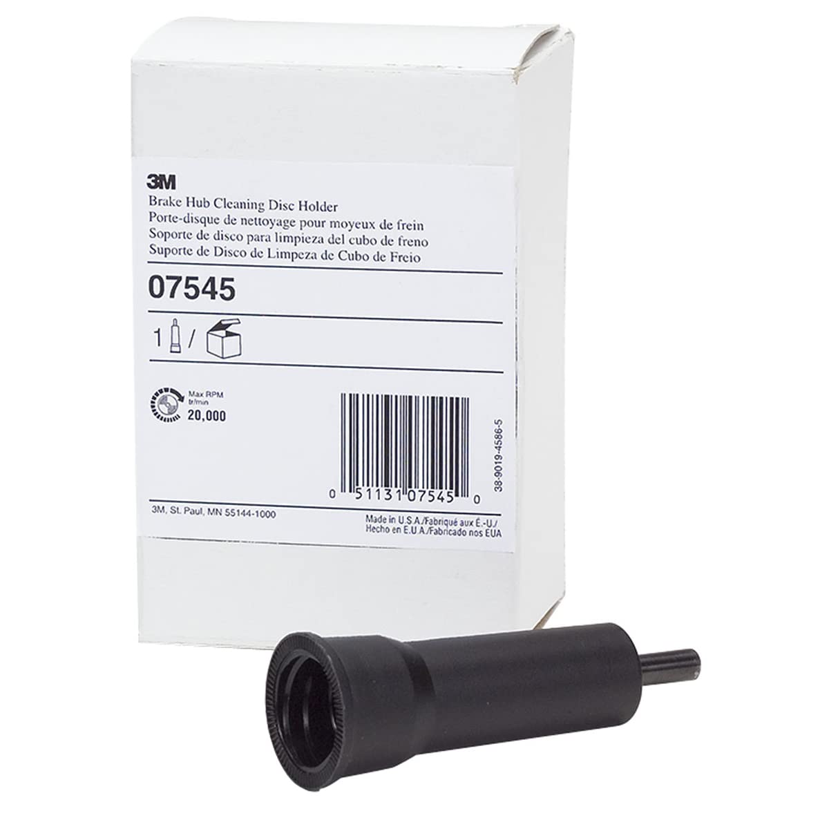 3M Cx-Dr Brake Hub Cleaning Disc Holder 07545, Black