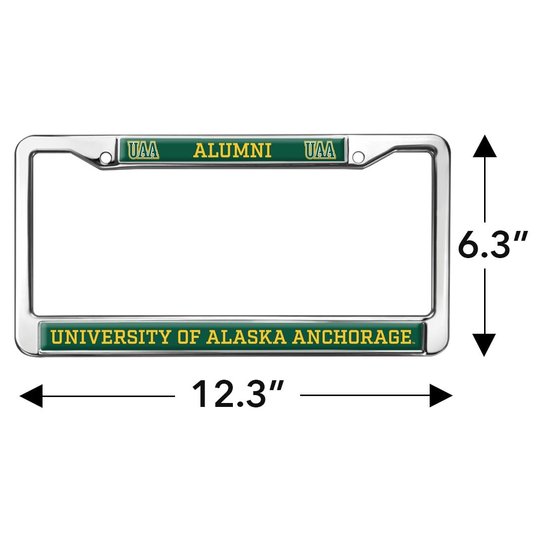 GRAPHICS & MORE University of Alaska Anchorage Alumni License Plate Metal Frame - Full Size, Seawolves Color