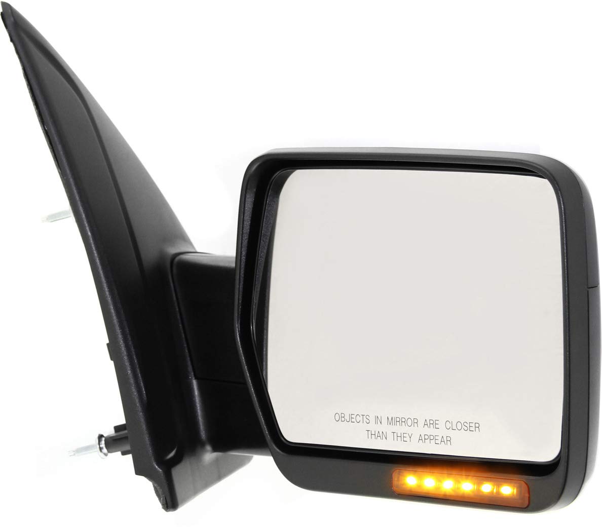 Kool Vue Passenger Side Power Heated Mirror for Ford F-150 2011-2014 Manual Fold With Signal Light; Without Blind Spot Monitor, Memory & Puddle Lamp Textured