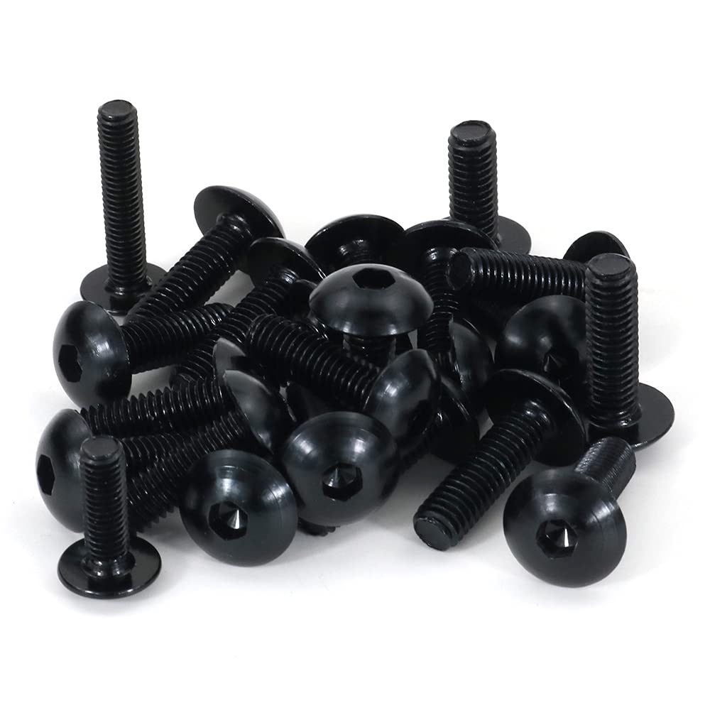 REARACE Motorcycle Universal Motorcycle Fairing Bolt Kits Fit for CRF-R Series, YZ Series, Ninja/ZX Series, GSX/DRZ Series, Fixi